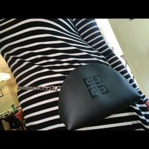 Givenchy Black Zippered Case Silver Chain Added
